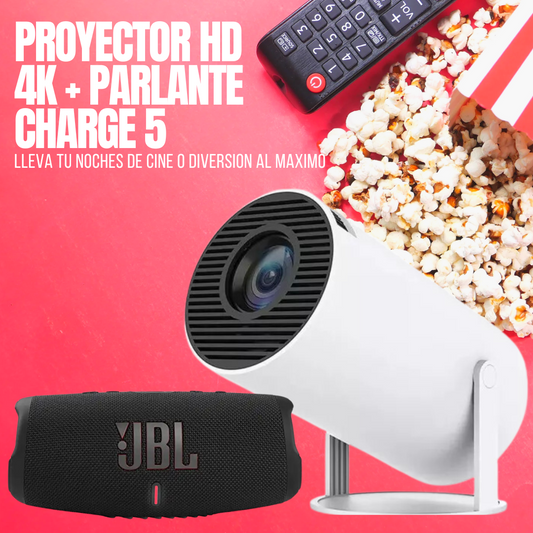 PROYECTOR HY300 + PARLANTE JBL FLIP 6